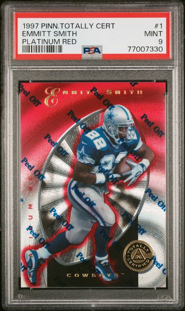 1997 Pinnacle Platinum #1 Emmitt Smith front