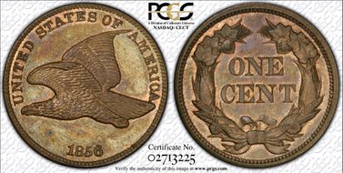 1856 1C Flying Eagle, S-9 PR65