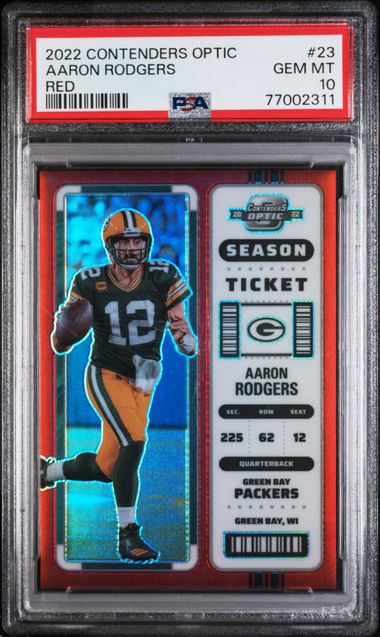 2022 Panini Contenders Optic #23 Aaron Rodgers – PSA GEM MT 10 on Goldin  Auctions