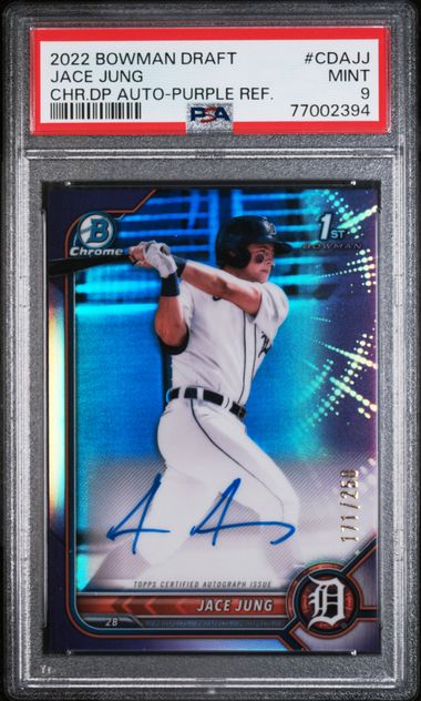 Jackson Holliday 2022 Bowman Draft Chrome DP Auto - Blue Refractor