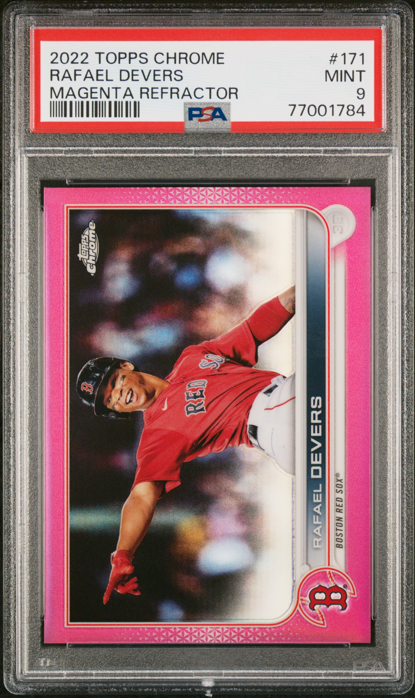 2022 #171 Rafael Devers PSA 9 Topps Chrome