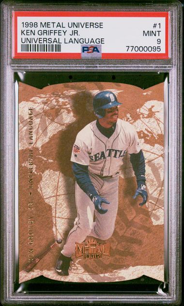 1998 fashion Metal Universal Language Ken Griffey Jr. PSA 10