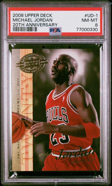 2008 Upper Deck 20Th Anniversary Ud-1 Michael Jordan – PSA NM-MT 8 