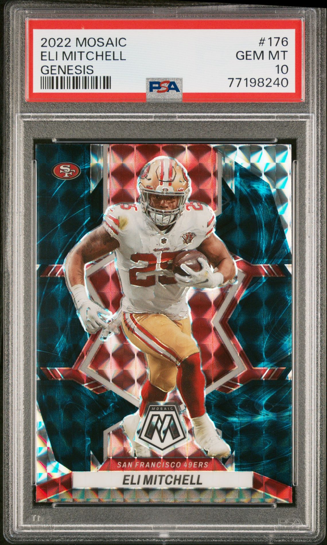 2022 Panini PANINI MOSAIC GENESIS #176 Eli Mitchell front