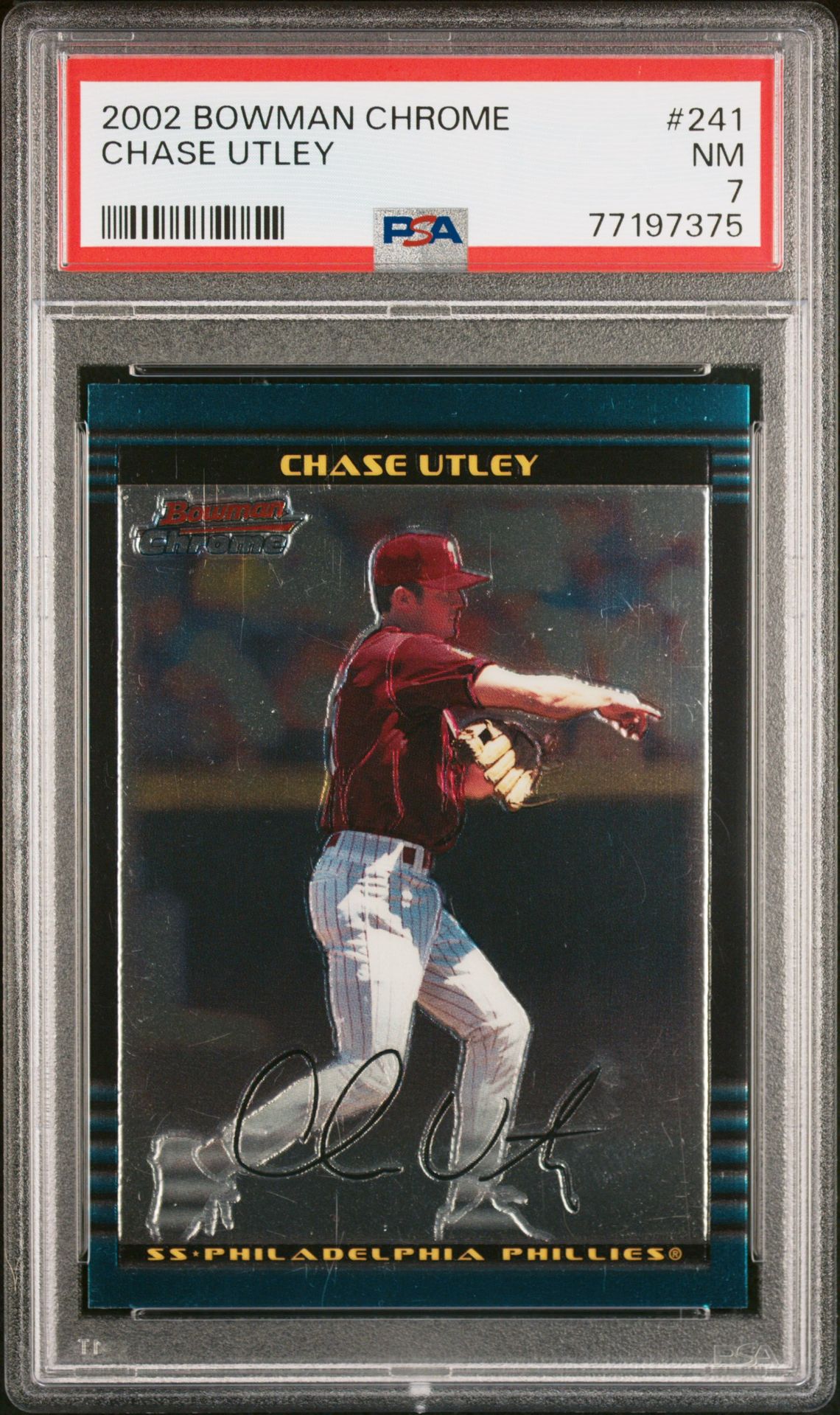 2002 Bowman BOWMAN CHROME #241 Chase Utley front