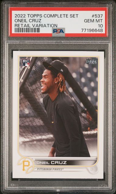 2022 Topps #537 Oneil Cruz NM-MT RC Rookie Pirates