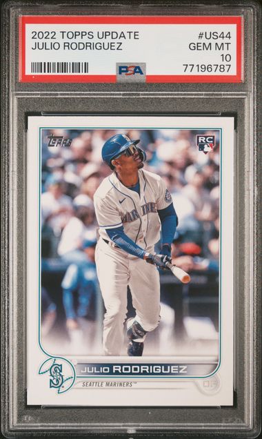 2022 Topps Update JULIO RODRIGUEZ Rookie Debut Card #US97 Mariners RC