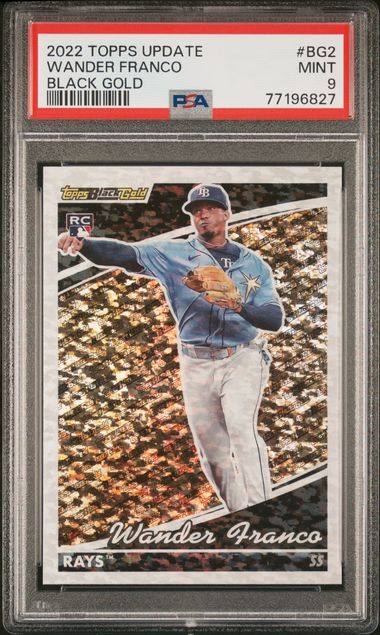 2022 Topps TOPPS UPDATE BLACK GOLD BLACK GOLD #BG2 Wander Franco front