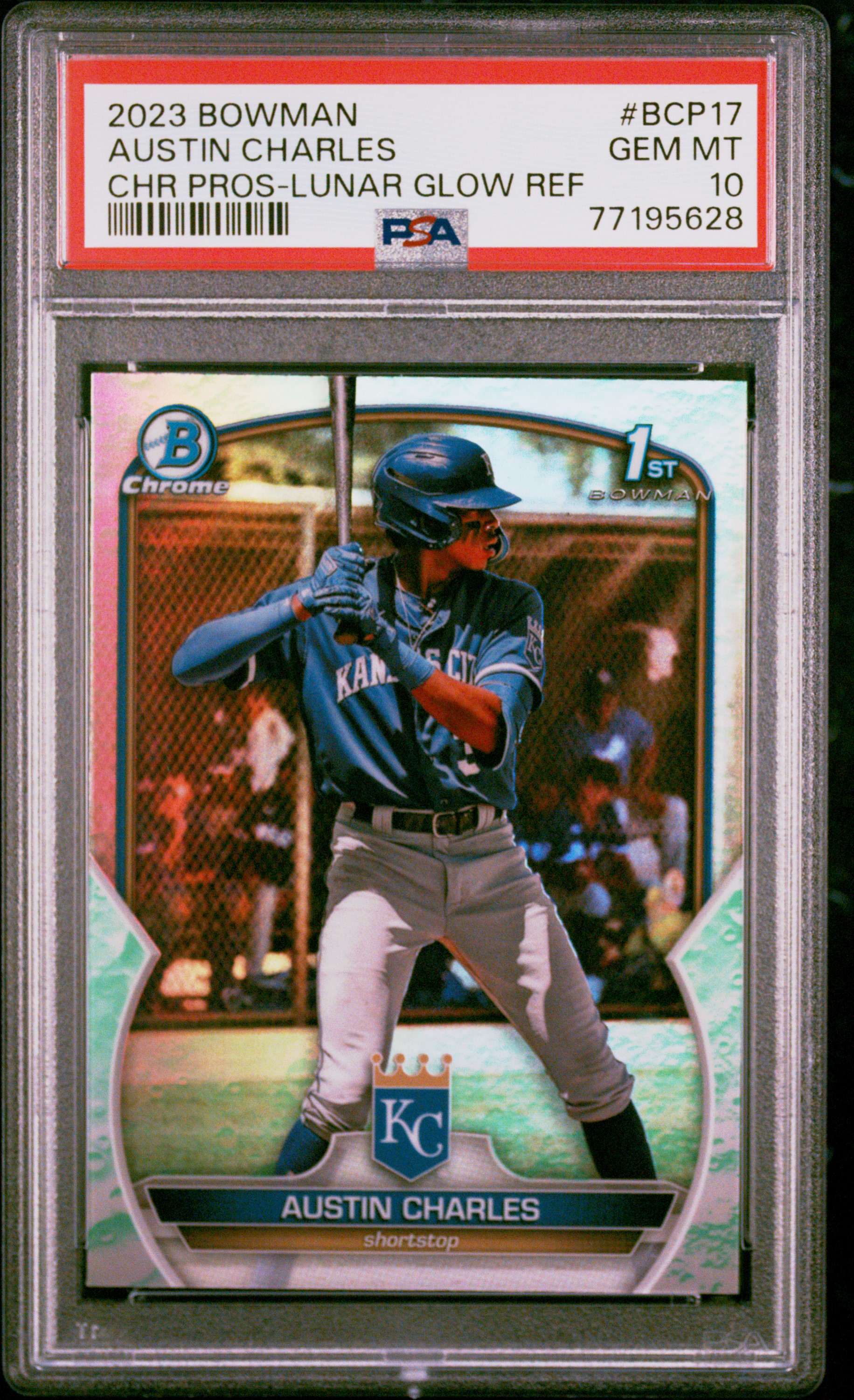 2023 Bowman Chrome Prospects #BCP17 Austin Charles – PSA GEM MT 10