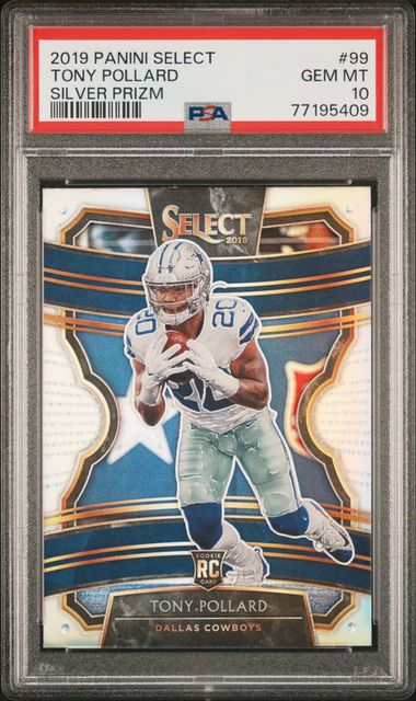 2019 Panini Select Silver #99 Tony Pollard front