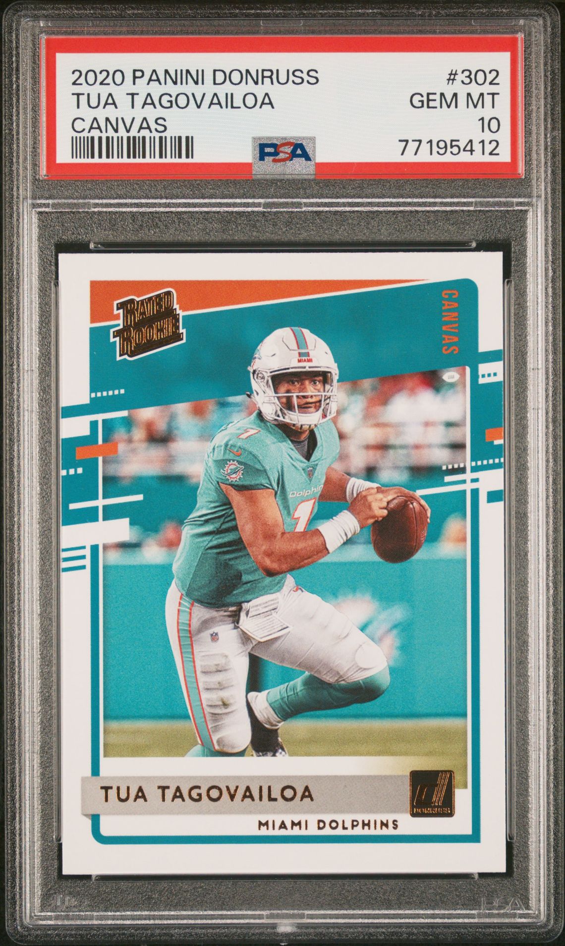 2020 Panini PANINI DONRUSS CANVAS #302 Tua Tagovailoa front