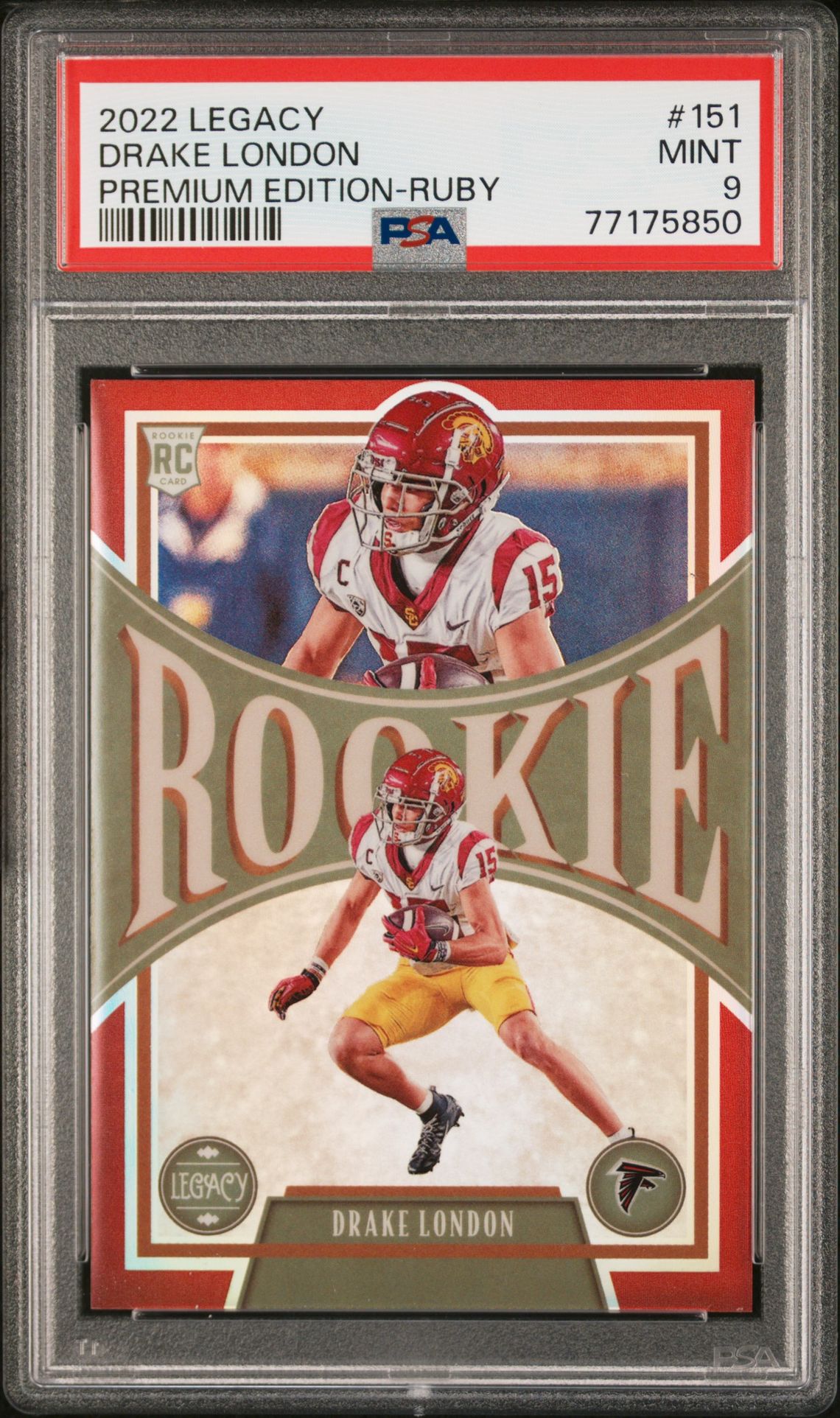 2022 Panini PANINI LEGACY PREMIUM EDITION-RUBY #151 Drake London front