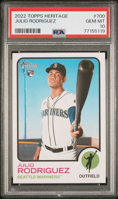 Julio Rodriguez Signed Makes History 25-hr/25-sb Season Topps Now