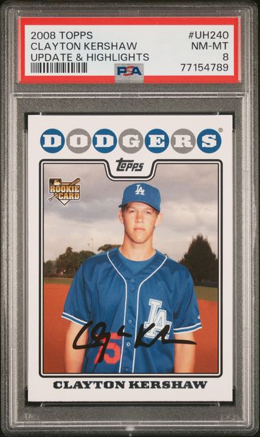 2008 TOPPS UPDATE AND HIGHLIGHTS CLAYTON KERSHAW RooKie Card RC PSA 10 GEM  MINT