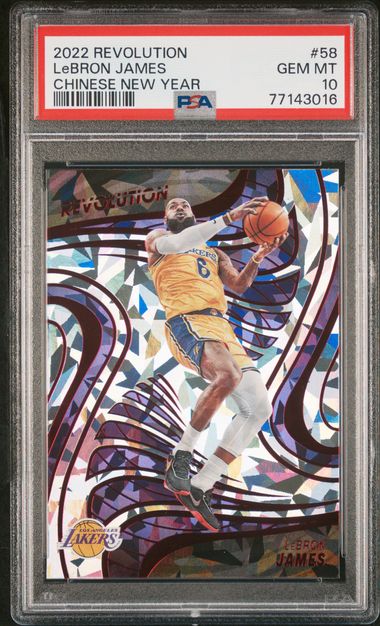 2022 Panini Revolution Chinese New Year 58 LeBron James – PSA GEM