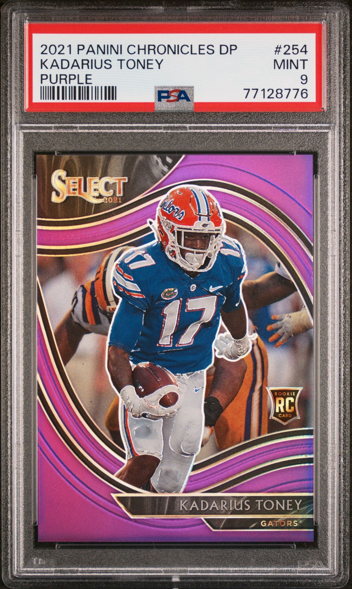 2021 Panini PANINI CHRONICLES DRAFT PICKS PURPLE #254 Kadarius Toney front