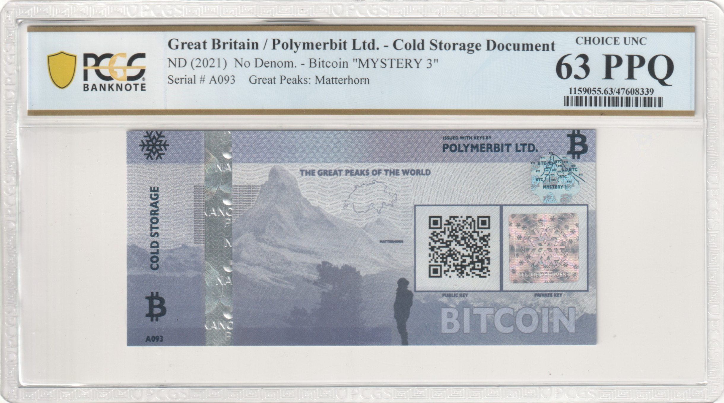 PCGS Certificate Verification Banknote Details for Cert #47608339