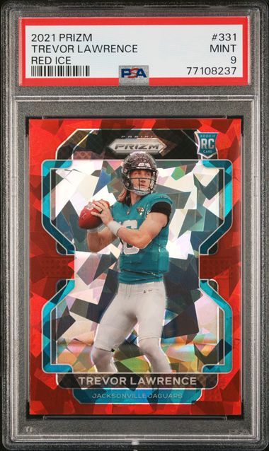 2021 Prizm Trevor Lawrence 1/1 Black Auto Rookie Draft Picks PSA 8 Auto 10  RC 