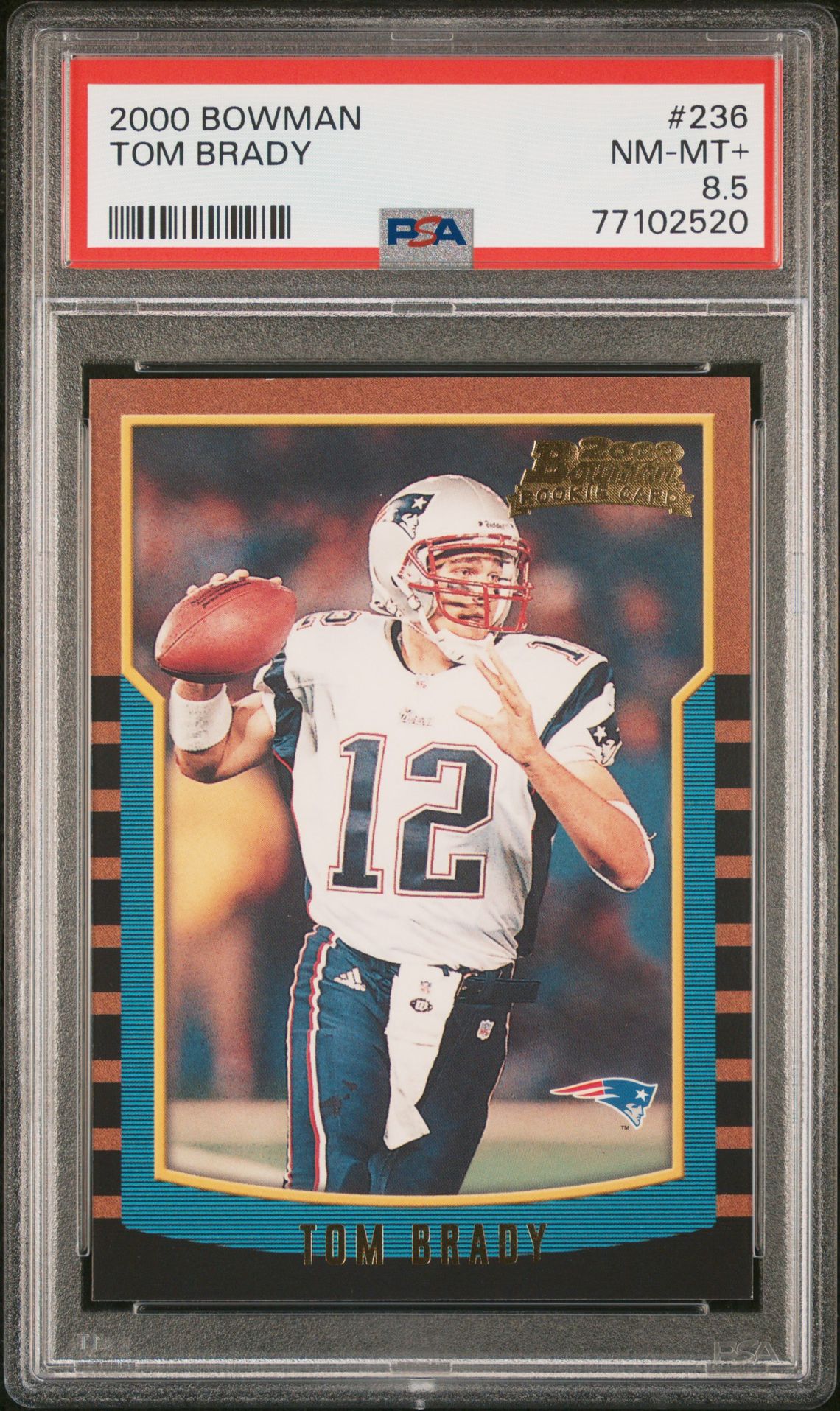 2000 Bowman #236 Tom Brady front