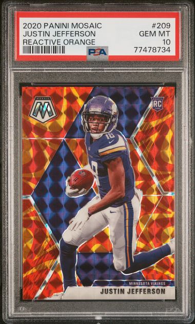 2021 Panini Prizm Prizm Red Ice #125 Justin  