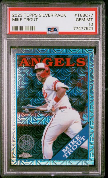 Mike Trout 2022 Topps Chrome silver pack