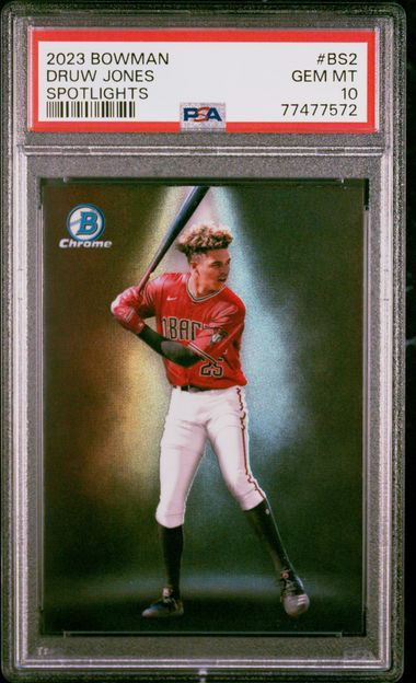 2023 Bowman Prospects #BP25 Druw Jones Rookie Card - SGC MT+ 9.5