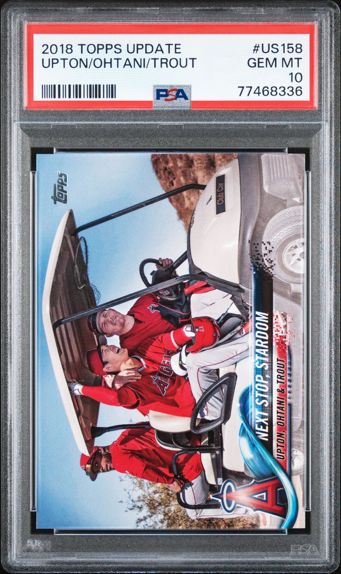 2018 Topps Update TOPPS UPDATE #US158 Upton/Ohtani/Trout front
