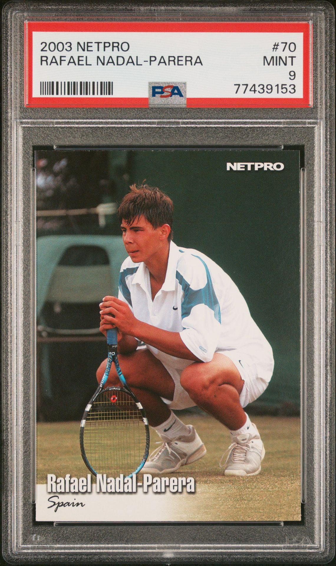 2003 NETPRO #70 Rafael Nadal-Parera front