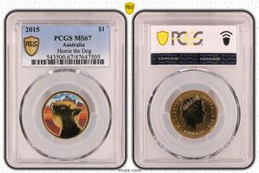 2015 $1 Horrie the Dog MS67