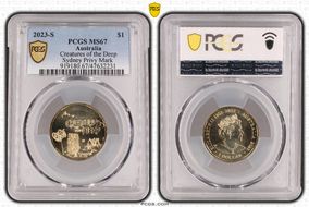 2023-S $1 Creatures of the Deep  Privy Mark MS67