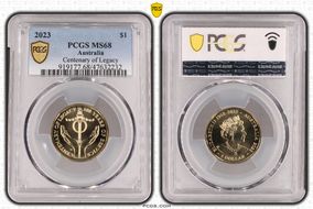 2023 $1 Centenary of Legacy MS68