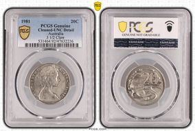 1981 20C 3 1/2 Claw Scalloped Letters Obverse N1
