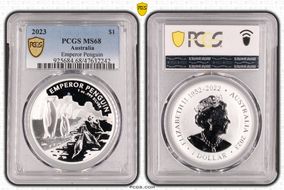 2023 $1 Emperor Penguin MS68