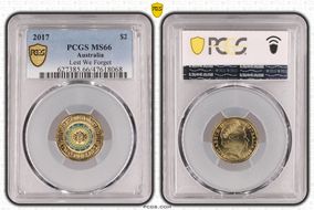 2017 $2 Lest We Forget Colorized MS66