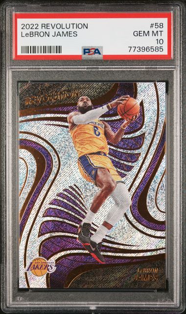 2022 Panini Revolution 58 LeBron James – PSA GEM MT 10 on Goldin