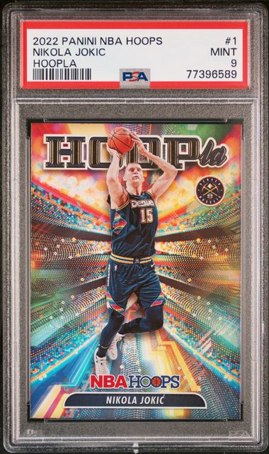 2022 Panini NBA Hoops Hoopla 1 Nikola Jokic – PSA MINT 9 on Goldin