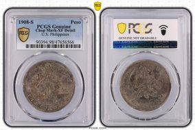 1908-S Peso KM-172  Ag N1