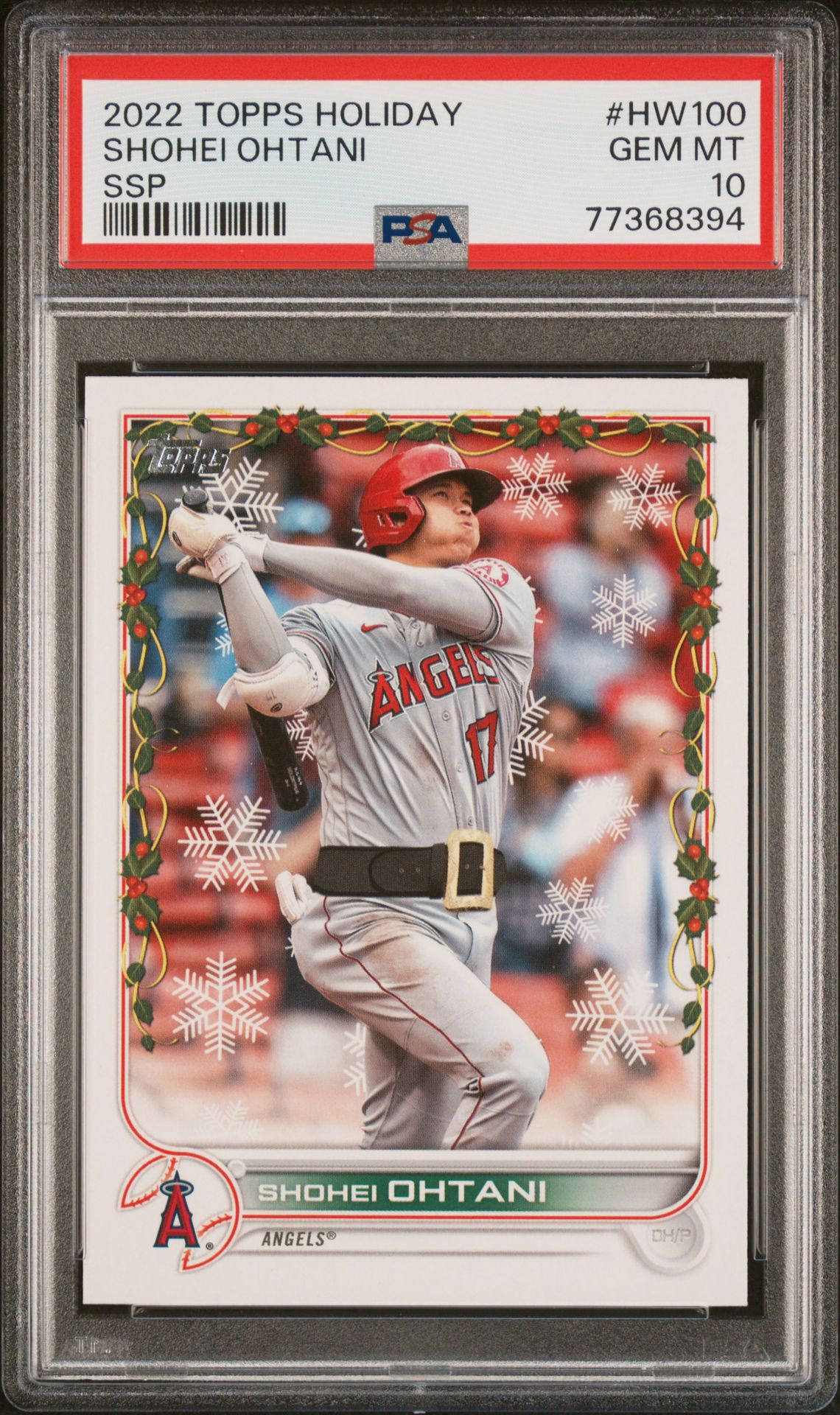 2022 Topps Topps Holiday Ssp #HW100 Shohei Ohtani front