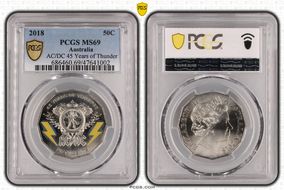 2018 50C AC/DC 45 Years of Thunder MS69