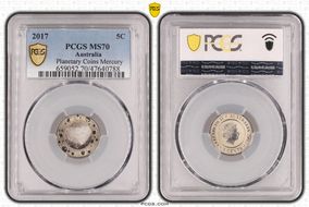 2017 5C Planetary Coins Mercury Colorized MS70