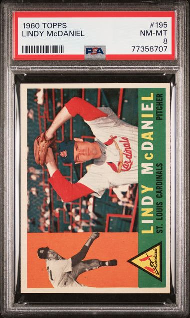 1960 Topps #195 Lindy McDaniel front