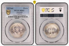 1927(m) Florin Canberra  KM-31 MS63