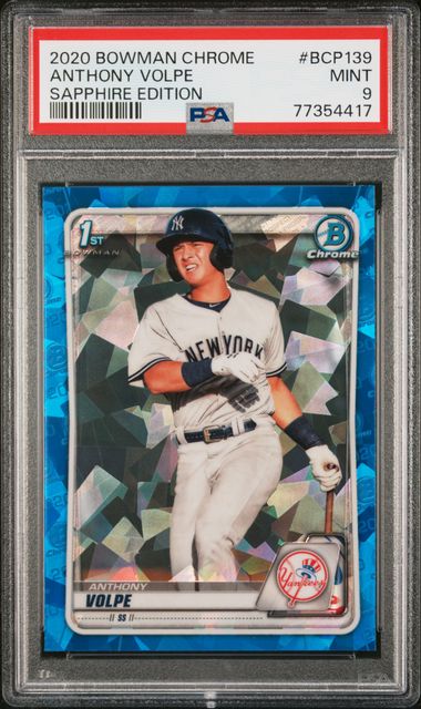 2020 Bowman Chrome Sapphire Edition Bcp139 Anthony Volpe – PSA