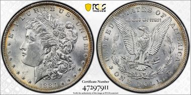 1884 $1 MS62
