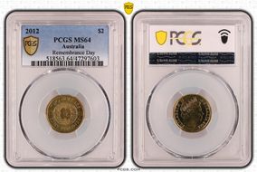 2012 $2 Remembrance Day MS64