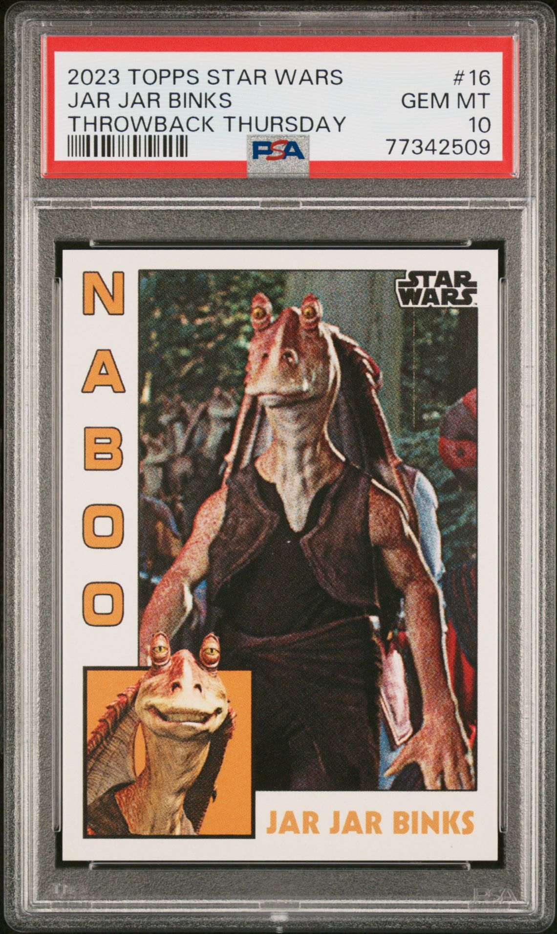2023 Topps TOPPS STAR WARS THROWBACK THURSDAY #16 Jar Jar Binks front