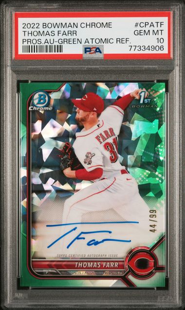 2023 Bowman Mega Box Chrome Prospect Autographs #BMA-Jf Jud Fabian Signed  Rookie Card – PSA GEM MT 10 on Goldin Auctions