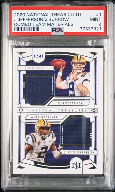  2020 Panini Absolute Rookie Materials #1 Joe Burrow