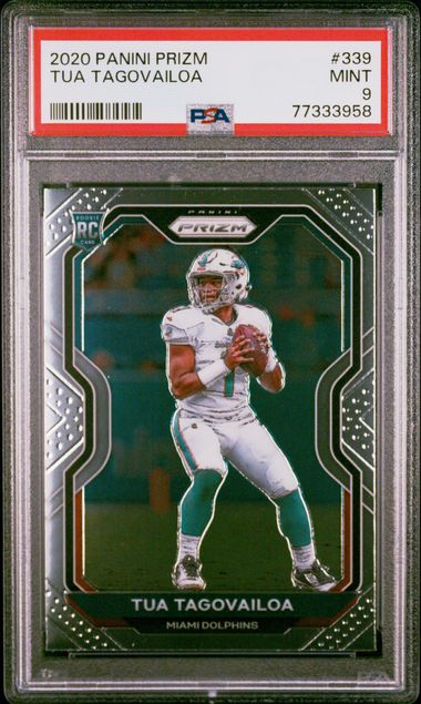 2020 Panini Select Turbocharged T21 Tua Tagovailoa Rookie Card – PSA MINT 9  on Goldin Auctions