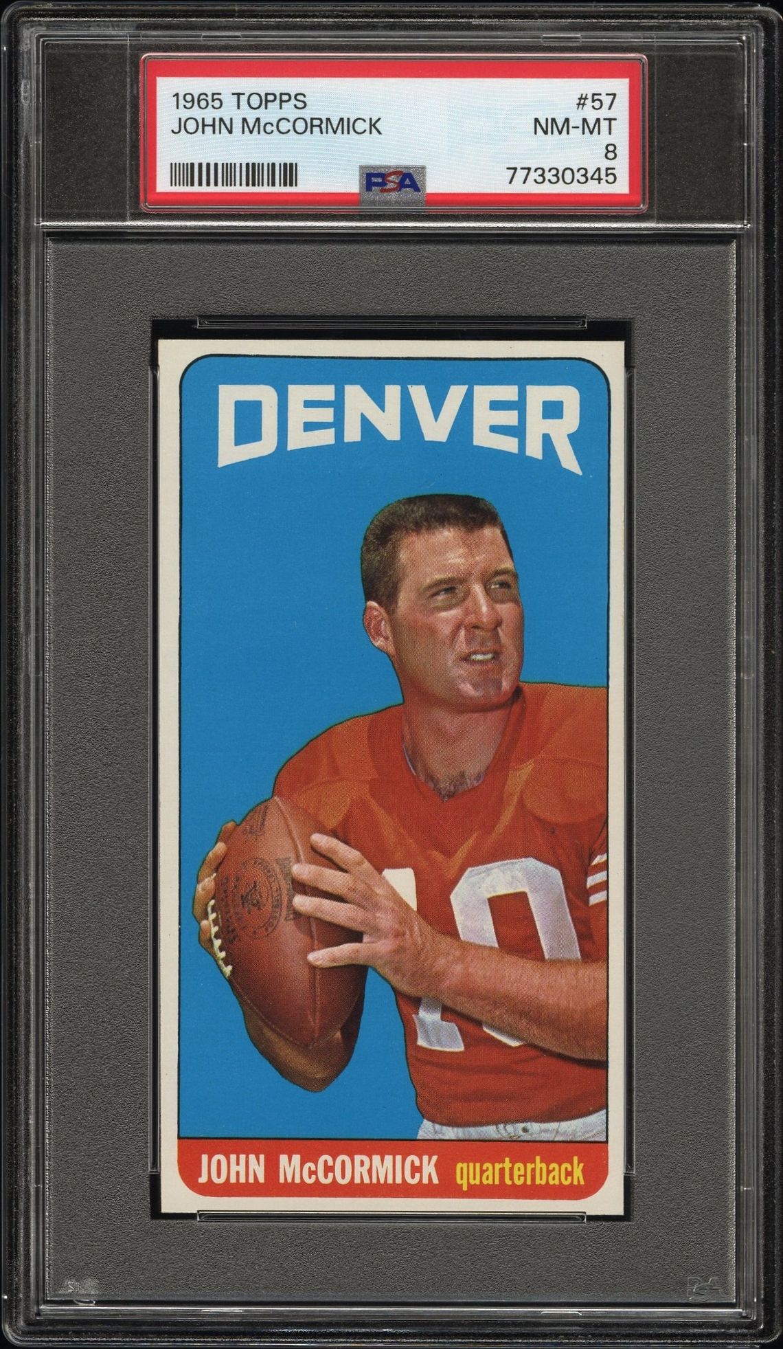 1965 Topps TOPPS #57 John Mccormick front